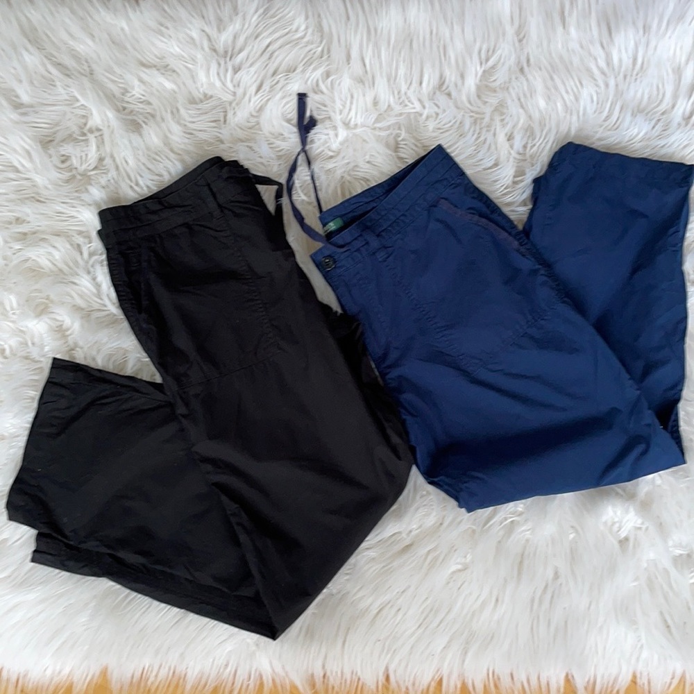 Ralph Lauren 2 pairs cropped pants 8 blue&black